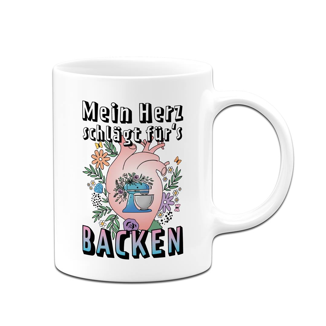 Tasse - Mein Herz schlägt für's Backen