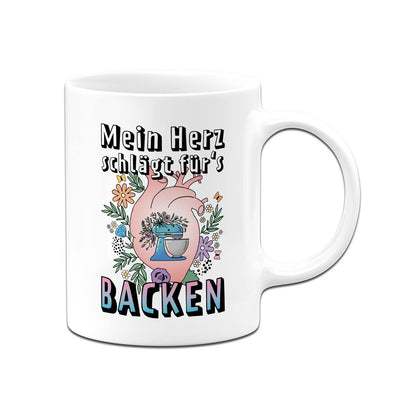 Tasse - Mein Herz schlägt für's Backen