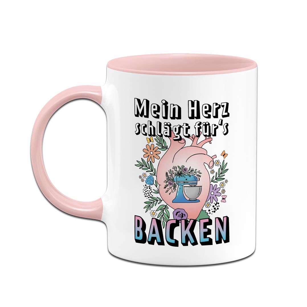 Tasse - Mein Herz schlägt für's Backen