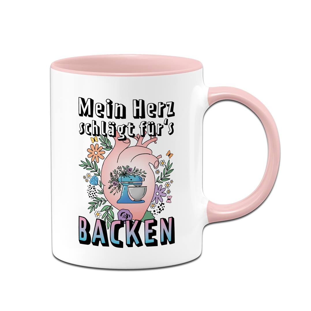 Tasse - Mein Herz schlägt für's Backen