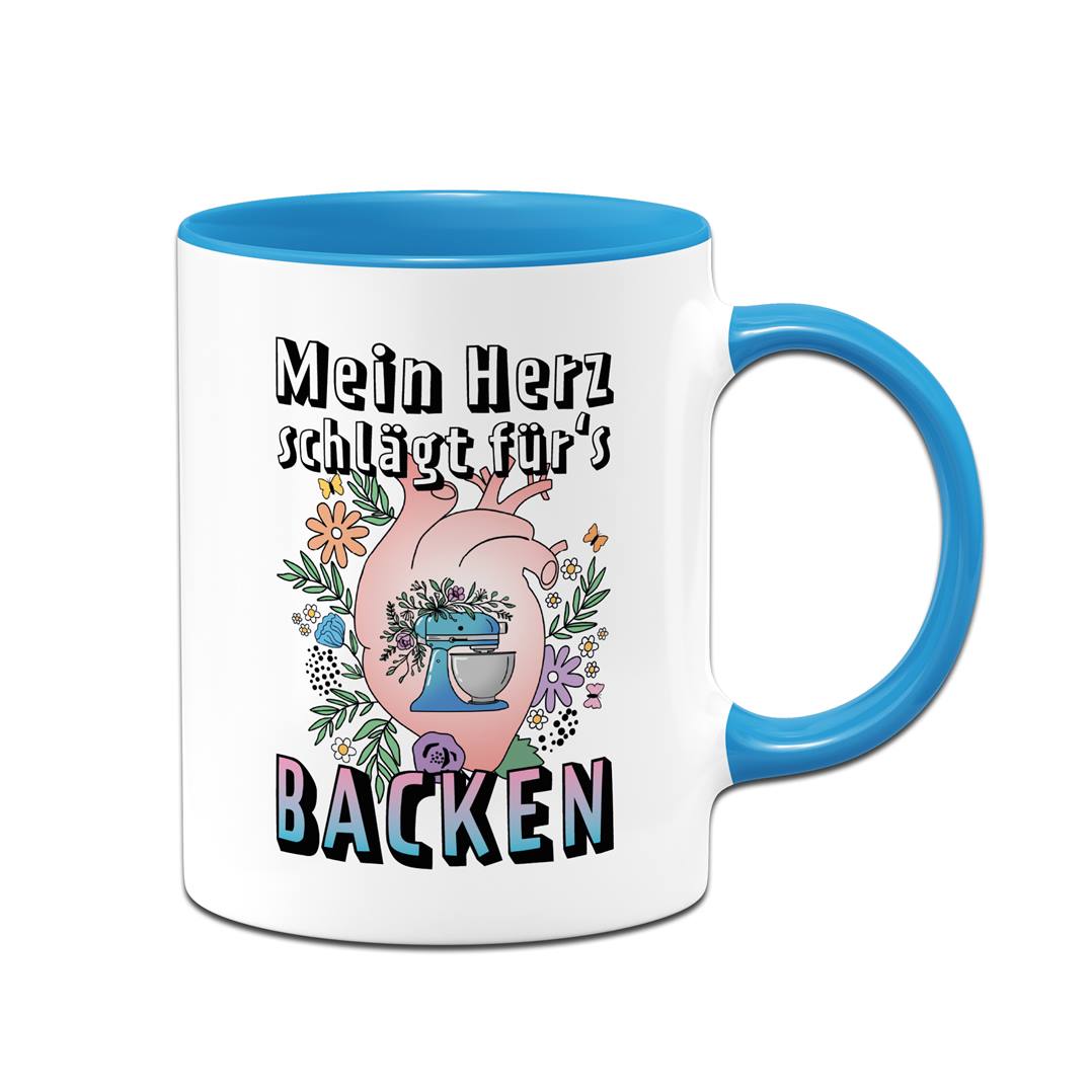 Tasse - Mein Herz schlägt für's Backen