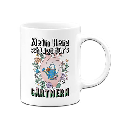 Tasse - Mein Herz schlägt für's Gärtnern
