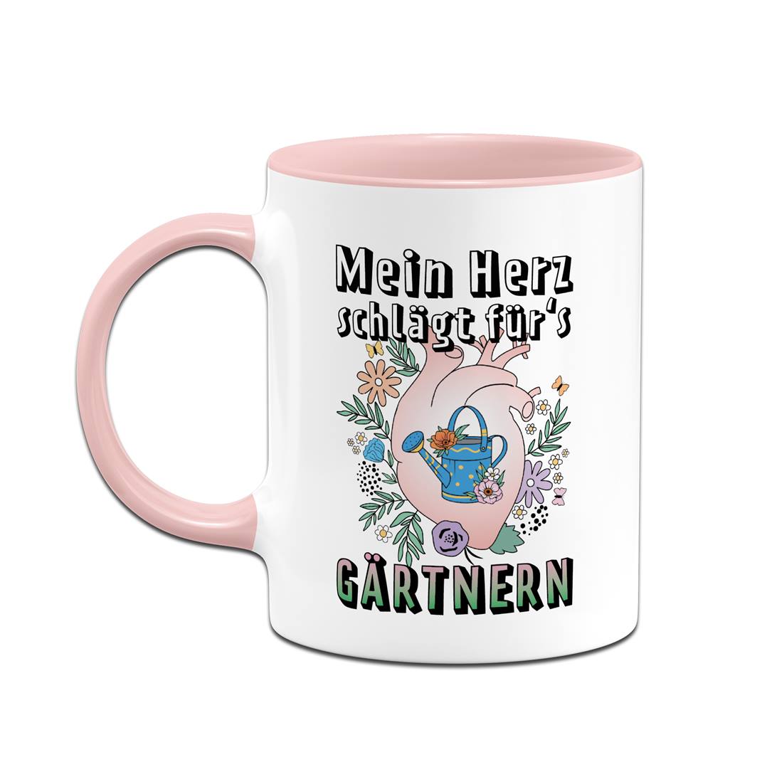 Tasse - Mein Herz schlägt für's Gärtnern