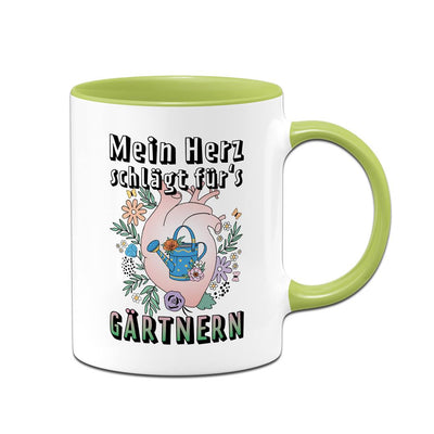 Tasse - Mein Herz schlägt für's Gärtnern