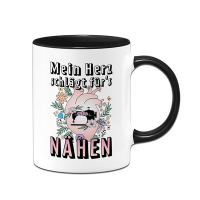 Tasse - Mein Herz schlägt für's Nähen