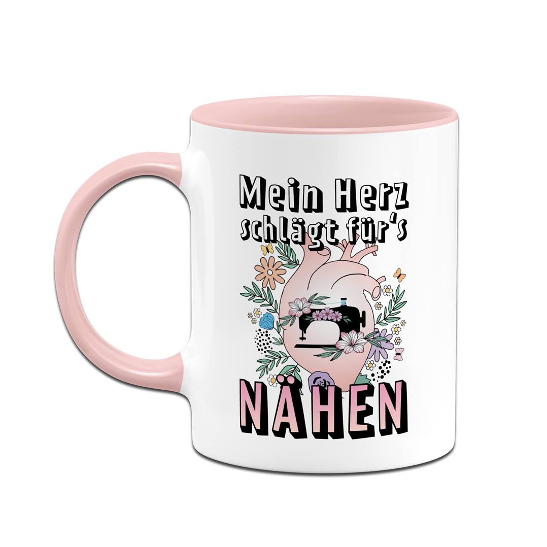 Tasse - Mein Herz schlägt für's Nähen