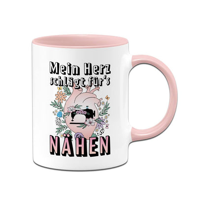 Tasse - Mein Herz schlägt für's Nähen