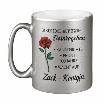 Bild: Tasse - Mein Idol auf ewig: Dornröschen - Metallictasse Geschenkidee