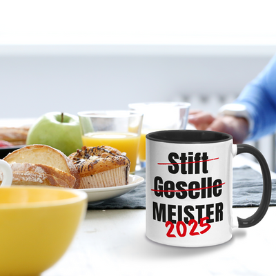 Tasse - Meister 2025 (Geselle durchgestrichen)