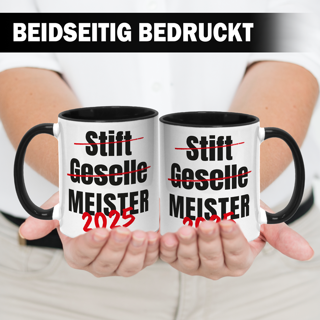 Tasse - Meister 2025 (Geselle durchgestrichen)