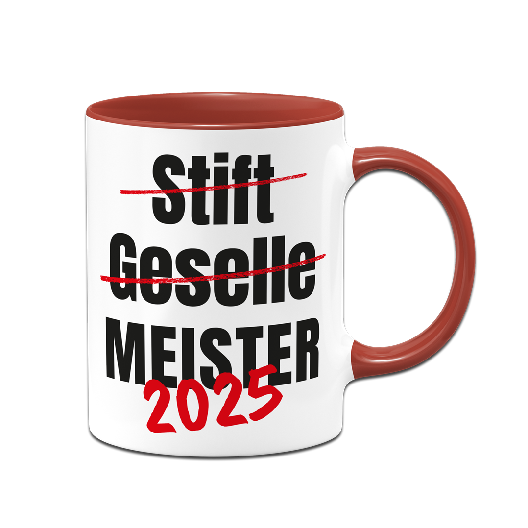 Tasse - Meister 2025 (Geselle durchgestrichen)