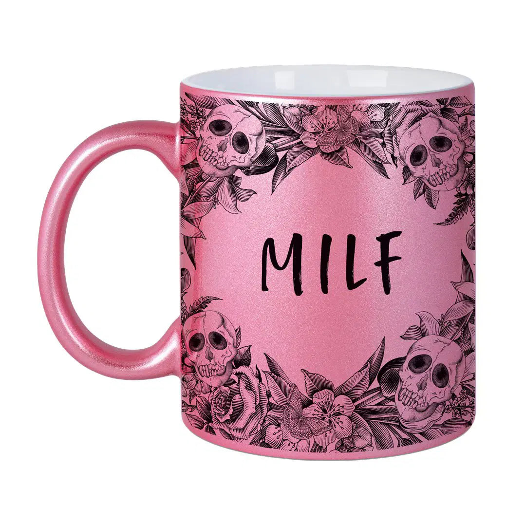 Bild: Tasse - Milf - Skull Statement Metallic-Edition Geschenkidee