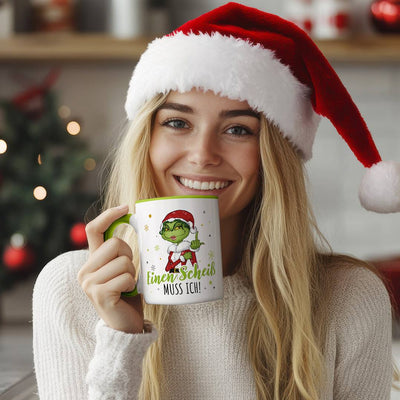 Tasse - Miss Grinch - Einen Scheiß muss ich! (Mittelfinger)