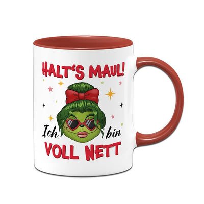 Tasse - Miss Grinch - Halt's Maul! Ich bin voll nett