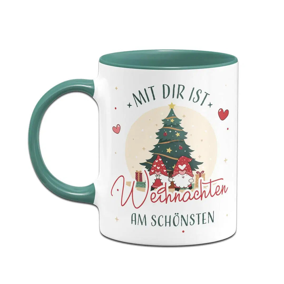 Bild: Tasse - Mit dir ist Weihnachten am schönsten Geschenkidee