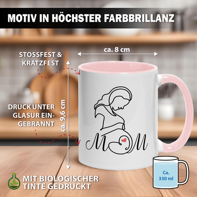 Tasse - Mom (Babybauch Motiv)