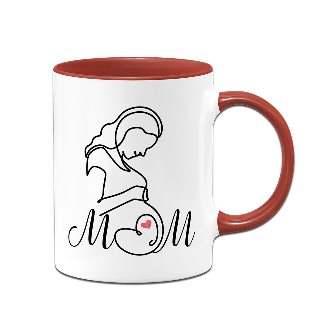 Tasse - Mom (Babybauch Motiv)