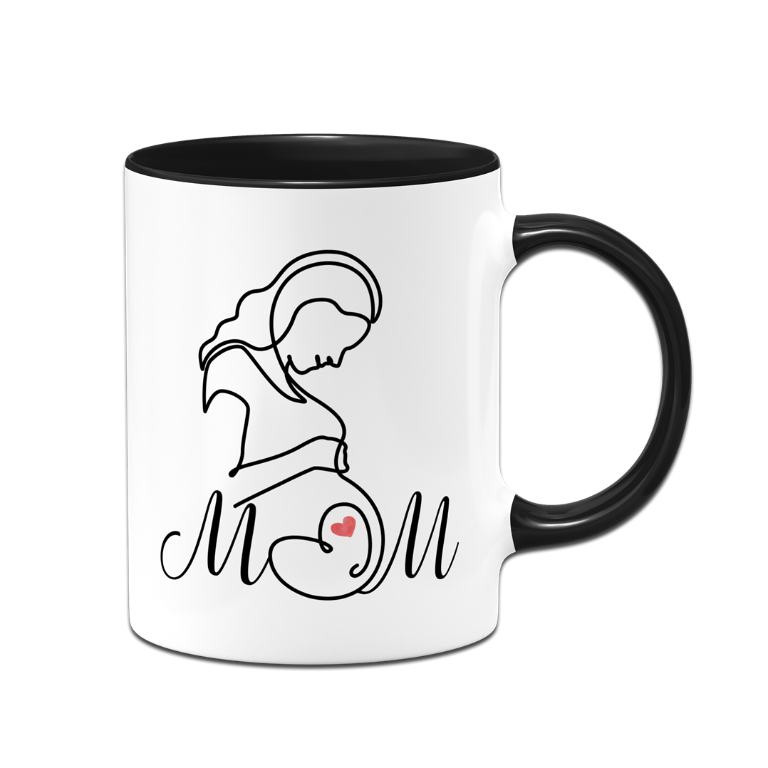 Tasse - Mom (Babybauch Motiv)
