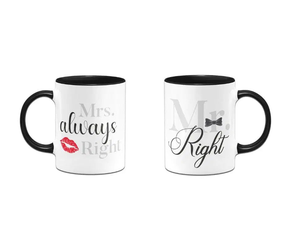 Bild: Tasse - Mr. Right und Mrs. always right Geschenkidee