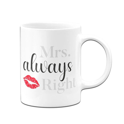 Bild: Tasse - Mr. Right und Mrs. always right Geschenkidee