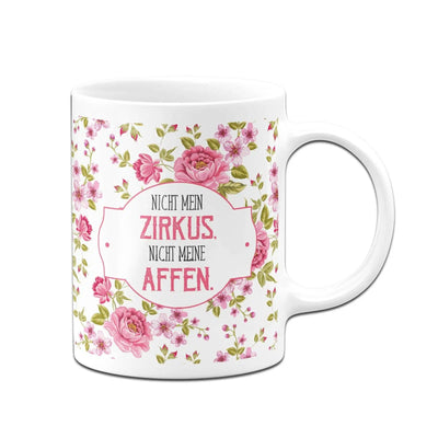 Bild: Tasse - Nicht mein Zirkus, nicht meine Affen. - Nostalgie Edition Geschenkidee