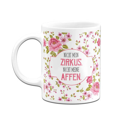 Bild: Tasse - Nicht mein Zirkus, nicht meine Affen. - Nostalgie Edition Geschenkidee