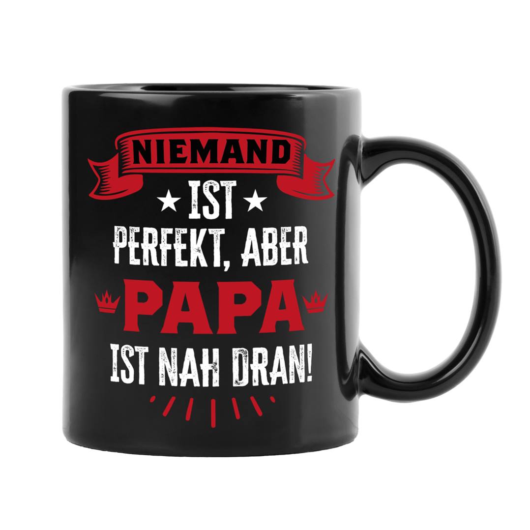 Tasse - Niemand ist perfekt, aber Papa ist nah dran! - BL