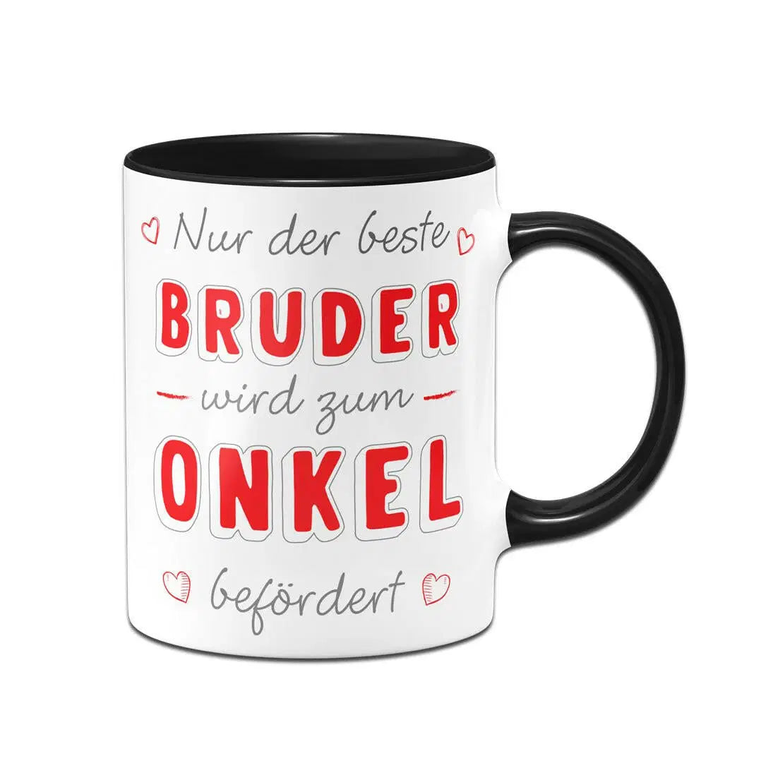 Bild: Tasse - Nur der beste Bruder wird zum Onkel befördert Geschenkidee