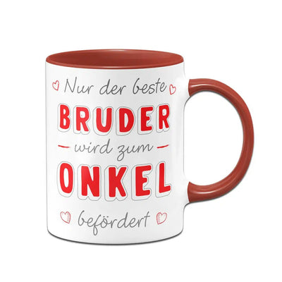 Bild: Tasse - Nur der beste Bruder wird zum Onkel befördert Geschenkidee