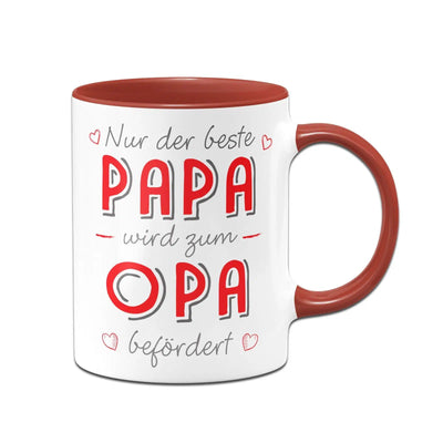 Bild: Tasse - Nur der beste Papa wird zum Opa befördert Geschenkidee