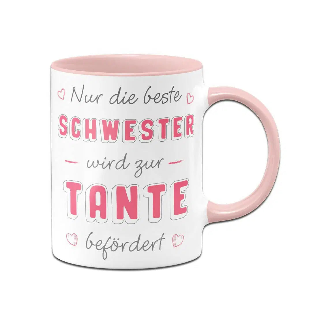 Bild: Tasse - Nur die beste Schwester wird zur Tante befördert Geschenkidee