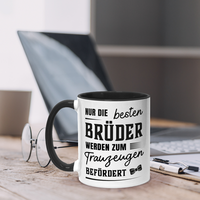 Tasse - Nur die besten Brüder werden zum Trauzeugen befördert