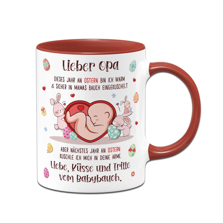 Tasse 'Lieber Opa, Herzlichen Glückwunsch' – Geschenk Zur Schwangerschaftsverkündung Für Werdende Großväter