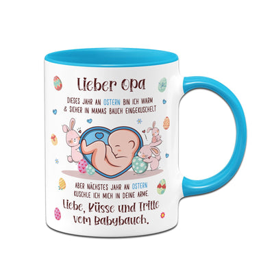 Tasse - Lieber Opa dieses Ostern bin ich noch in Mamas Bauch