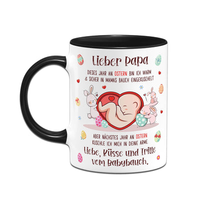 Tasse - Lieber Papa dieses Ostern bin ich noch in Mamas Bauch