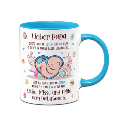 Tasse - Lieber Papa dieses Ostern bin ich noch in Mamas Bauch