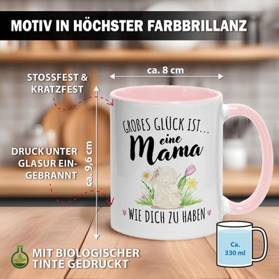 Hasen Tasse - Großes Glück ist eine Mama wie Dich zu haben