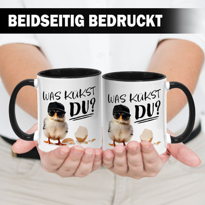 Kücken Tasse - Was kükst Du?