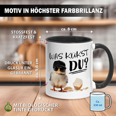 Kücken Tasse - Was kükst Du?