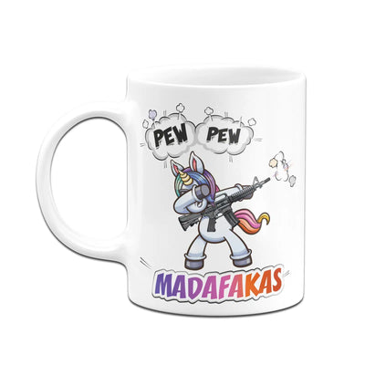 Bild: Einhorn Tasse - Pew Pew Madafakas Geschenkidee