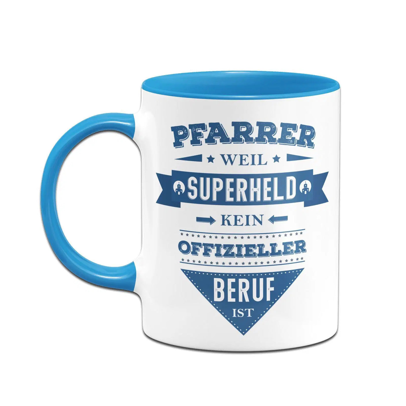 Bild: Tasse - Pfarrer weil Superheld kein offizieller Beruf ist Geschenkidee