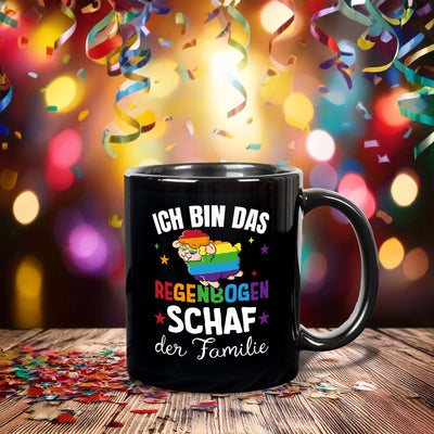 Tasse - Ich bin das Regenbogenschaf der Familie - BL
