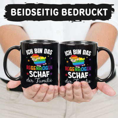 Tasse - Ich bin das Regenbogenschaf der Familie - BL