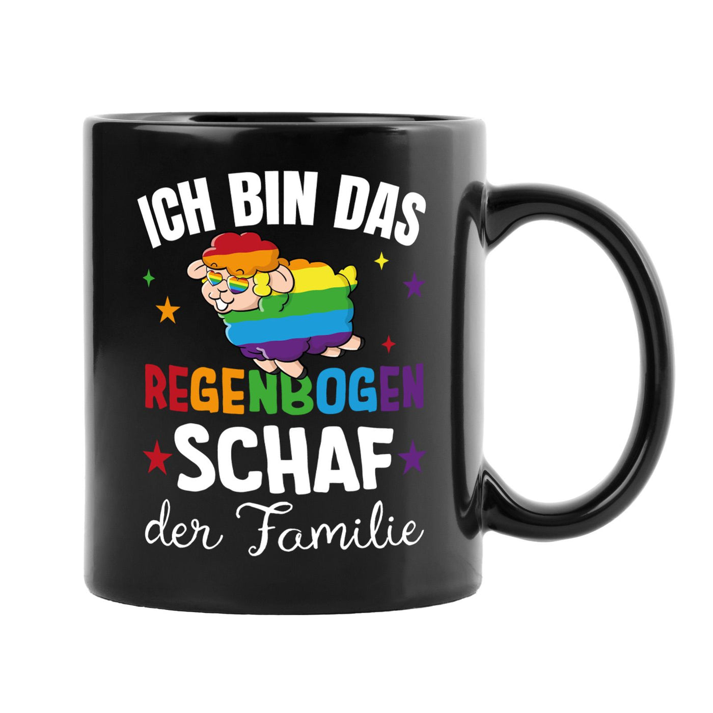 Tasse - Ich bin das Regenbogenschaf der Familie - BL