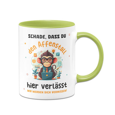 Tasse - Schade, dass Du den Affenstall hier verlässt. Wir werden Dich vermissen!