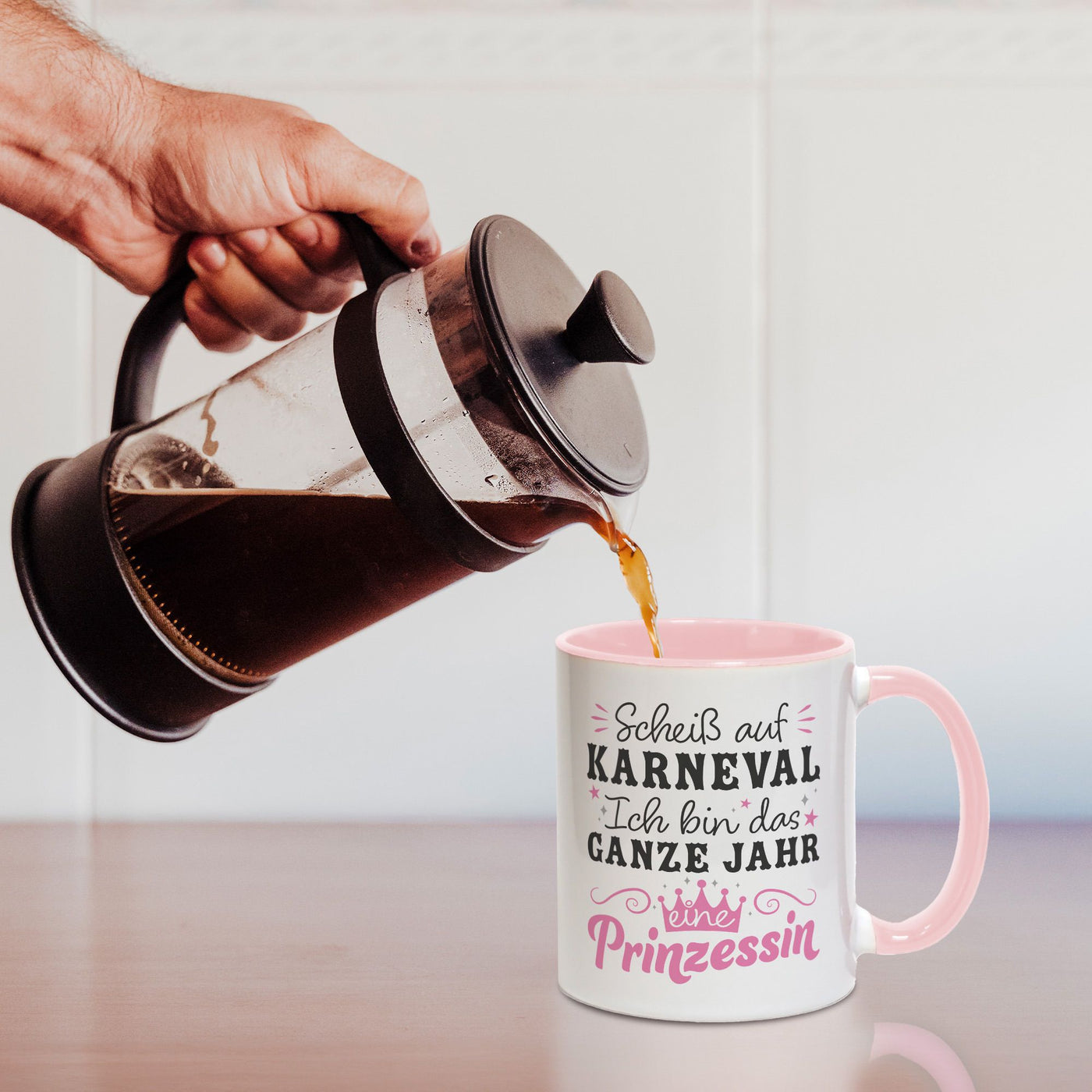 Tasse - Scheiß auf Karneval Ich bin das ganze Jahr eine Prinzessin