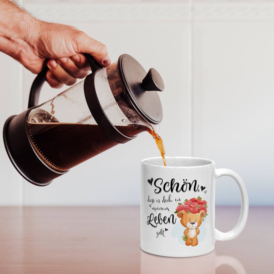 Tasse - Schön, dass es Dich in meinem Leben gibt!
