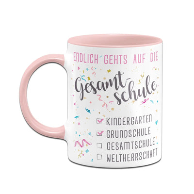 Bild: Tasse Schulwechsel - Endlich gehts auf die Gesamtschule Geschenkidee