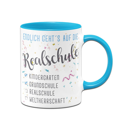 Tasse Schulwechsel - Endlich geht´s auf die Realschule