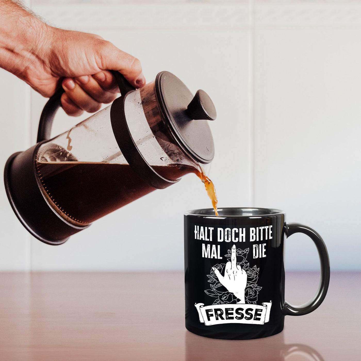 Tasse - Halt doch bitte mal die Fresse - Pöbel-Pott Edt.